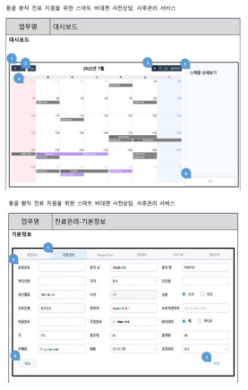 예약 관리 화면